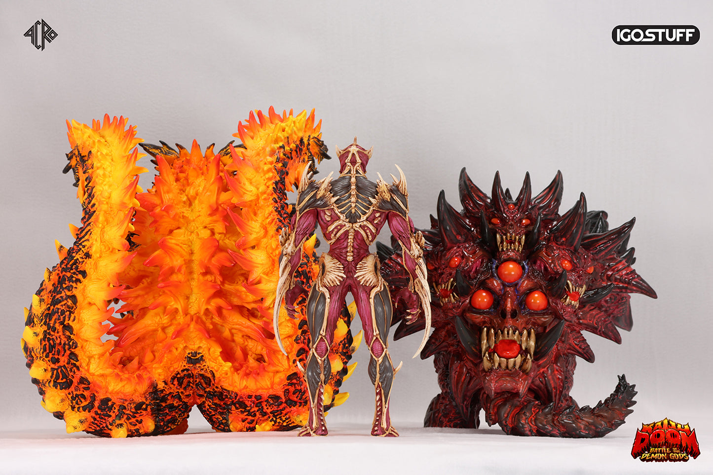 HERO DEMON & TURTLE DEMON & LIZARD DEMON Set - KAIJU DOOM Battle of the Demon Gods!